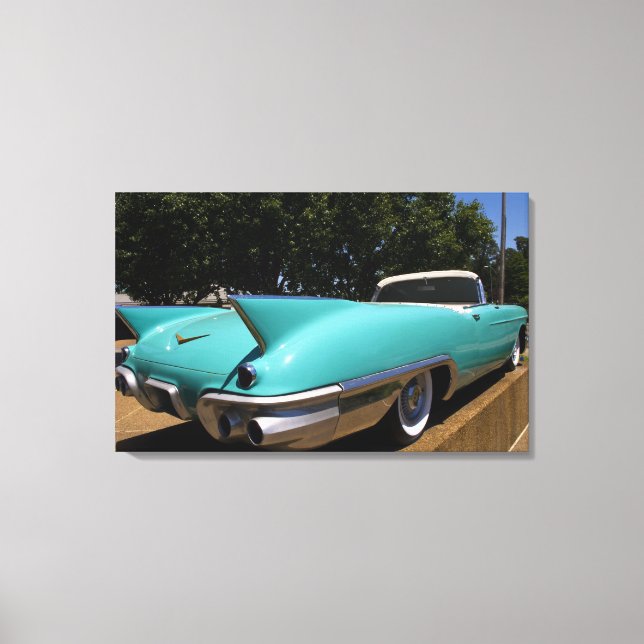 Toile La Cadillac décapotable verte d'Elvis Presley à (Recto)