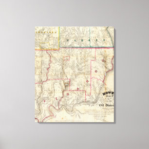 Toile La carte de Howe du secteur d'huile de la