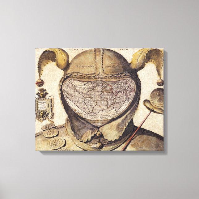 Toile La carte du monde Casquette de l'idiot (Recto)
