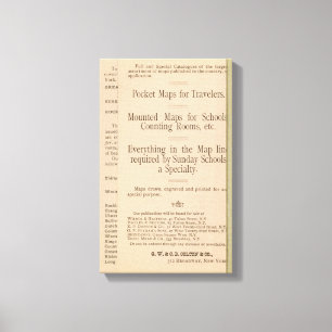 Toile La carte motrice et de roulement de Colton des USA