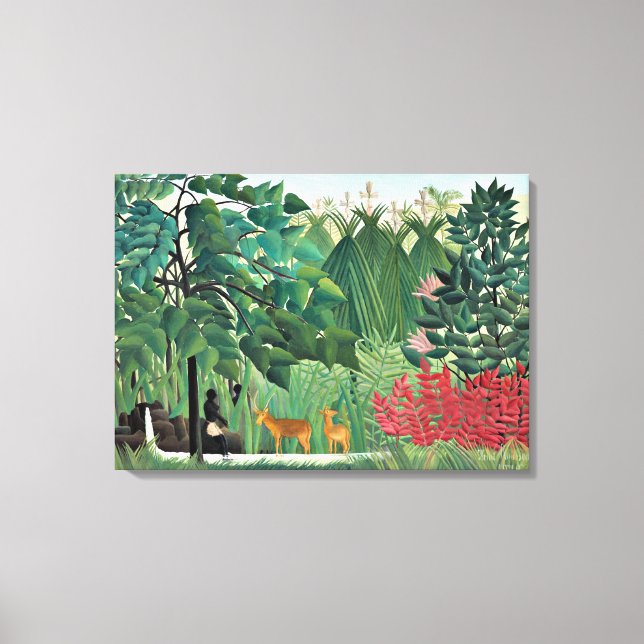 Toile La cascade d'Henri Rousseau (Recto)