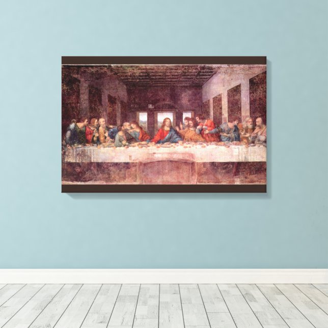 Toile La Cène de Léonard de Vinci (Insitu (Plancher de Bois))
