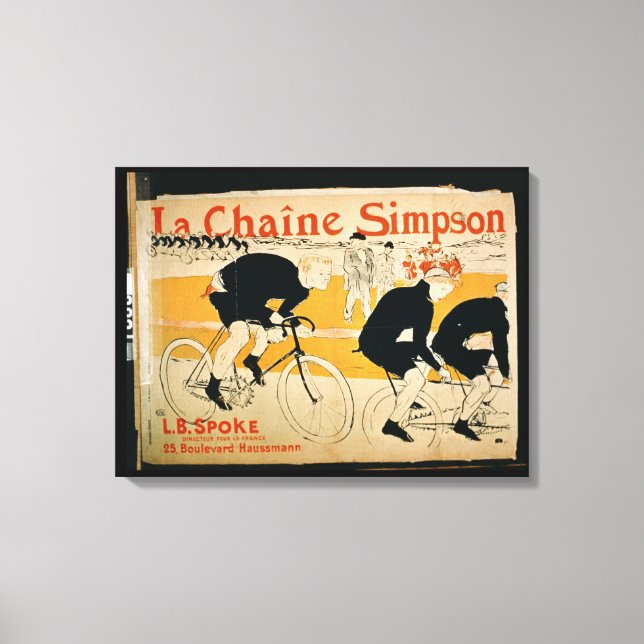 Toile "La Chaîne Simpson", Paris (litho couleur) (Recto)