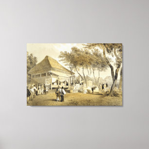 Toile La Chambre de la compagnie de pompiers et le