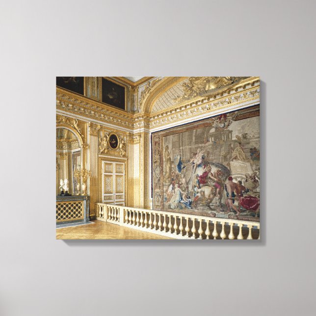 Toile La chambre de nuit de Louis XIV (Recto)