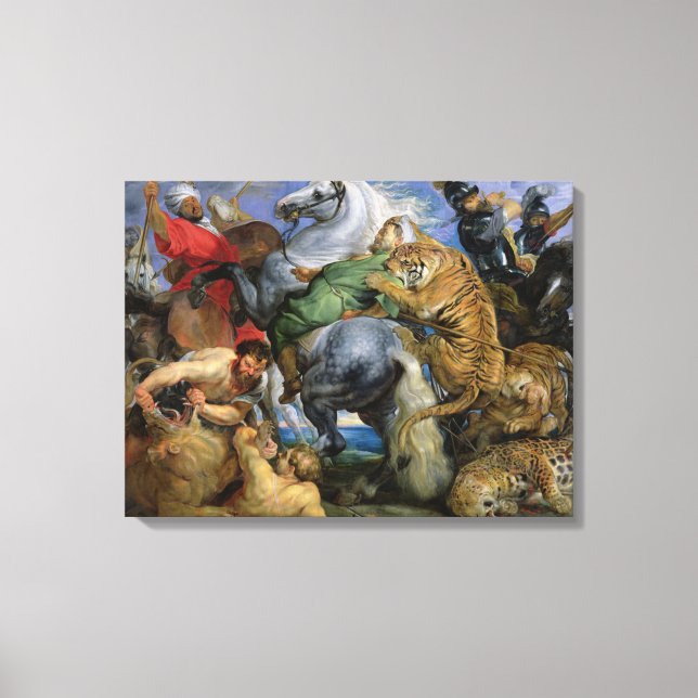 Toile La chasse au tigre, c.1616 (Recto)