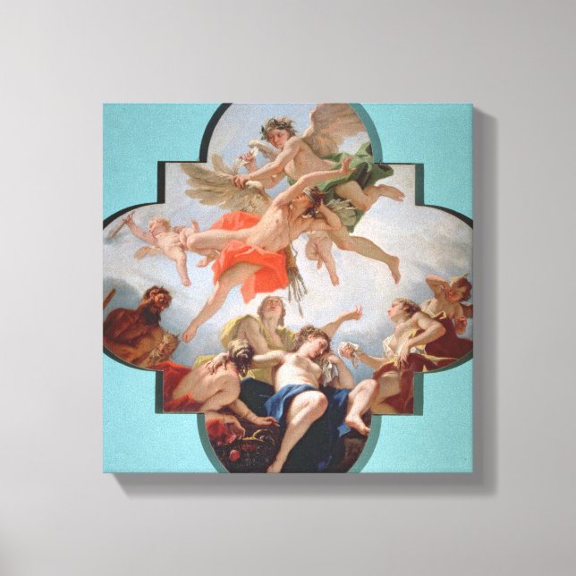 Toile La Châtiment de Cupidon (huile sur toile) (Recto)