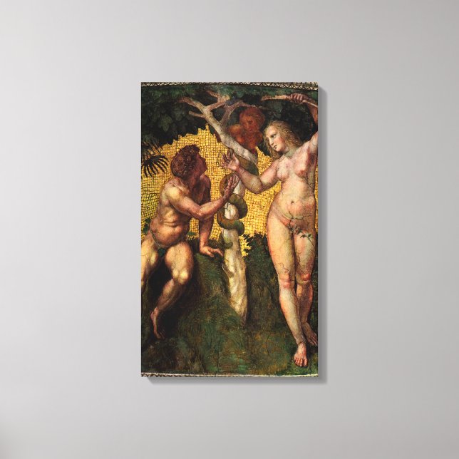 Toile La Chute - Adam et Eve de Raphaël Sanzio (Recto)