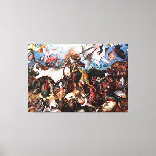 Toile "La chute des anges rebelles" de Pieter Bruegel