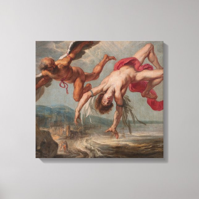 Toile La chute d'Icarus (par Jacob Peter Gowy) (Recto)