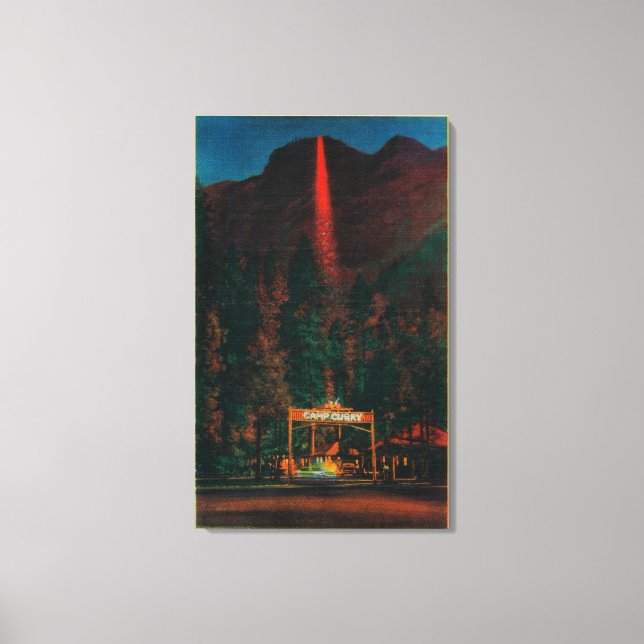 Toile La chute du feu de Glacier Point (Recto)