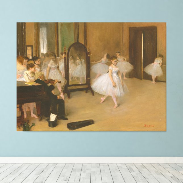 Toile La classe de danse (1870) Edgar Degas (Insitu (Plancher de Bois))