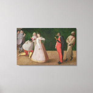 Toile La compagnie de dell'Arte de Commedia