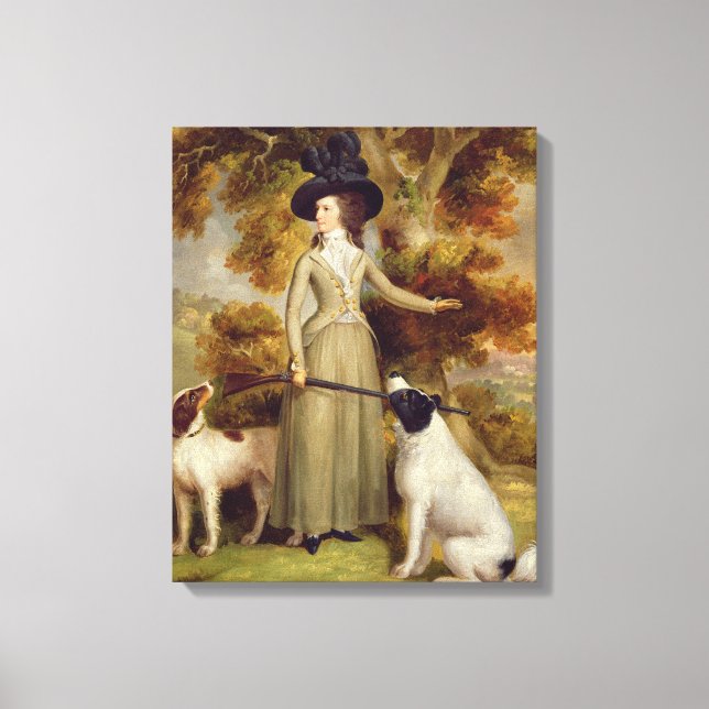 Toile La comtesse d'Effingham avec un tir et un tir Do (Recto)