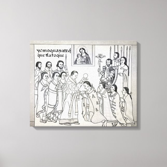 Toile La conversion des Aztèques en Romains (Recto)