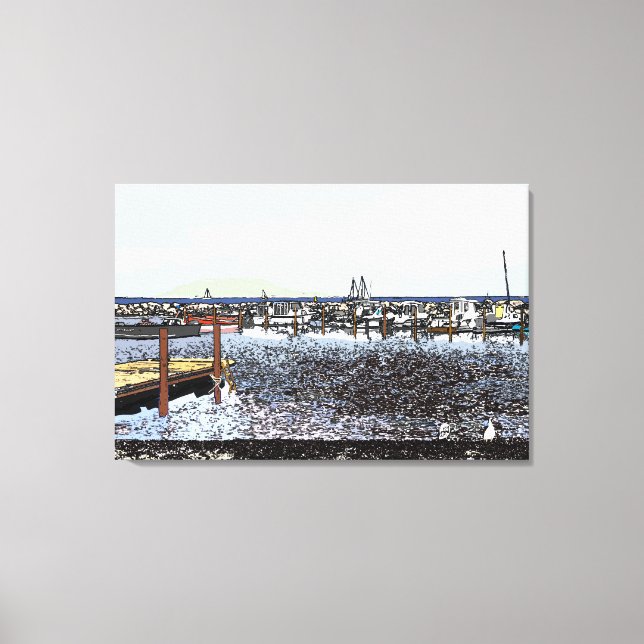 Toile La Côte, Marseillan Sud de la France (Recto)