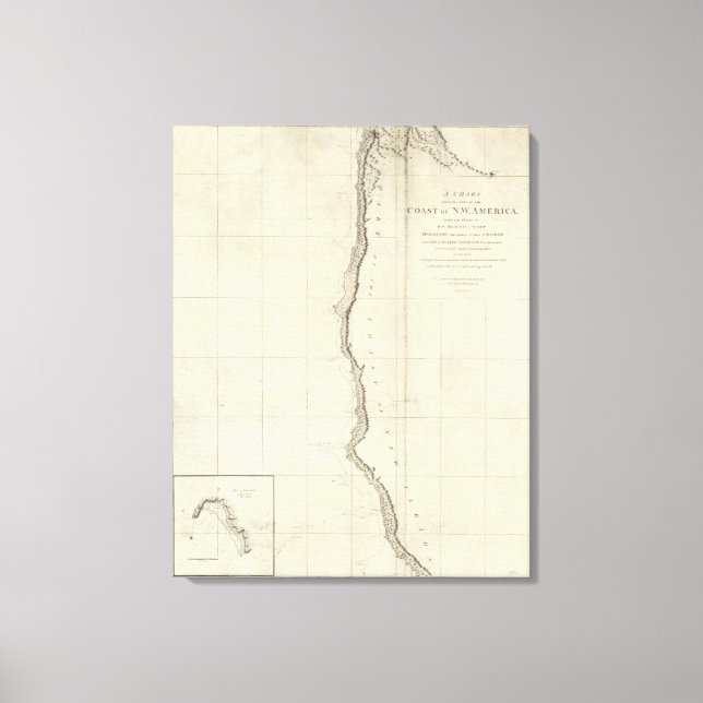 Toile La côte nord-ouest de l'Amérique (Recto)