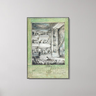 Toile La couronne de Voltaire au Théâtre Français