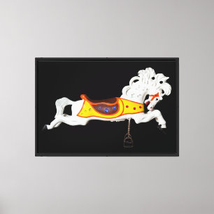 Toile La crinière volante, cheval de carrousel Parker