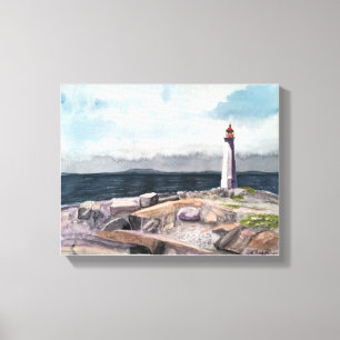 Toile La CRIQUE de PEGGY, - aquarelle, copie enveloppée