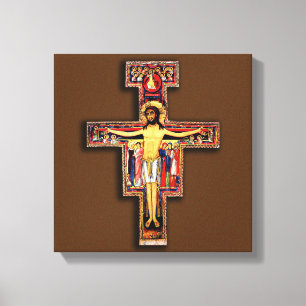 TOILE LA CROIX DE SAN DAMIANO, LA CROIX FRANCISCAINE.