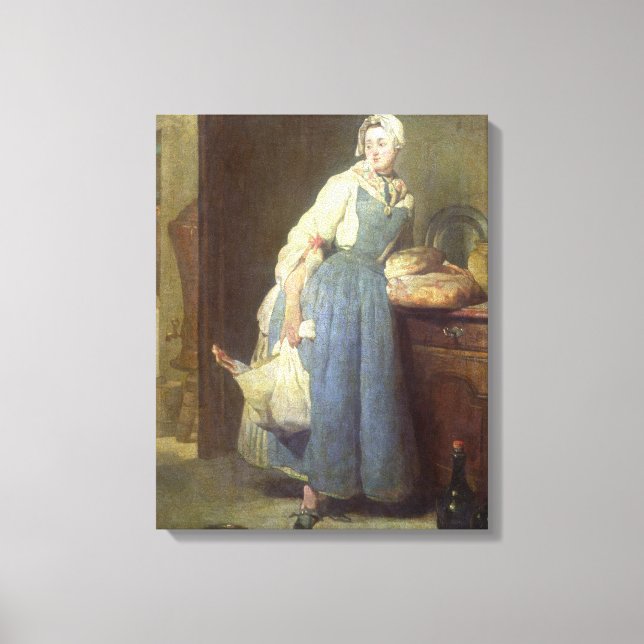 Toile La Cuisine Maid with Provisions, 1739 (Recto)