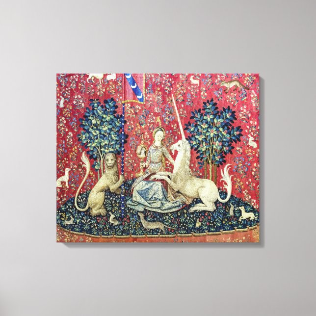Toile La Dame à la licorne, La Vue (Recto)