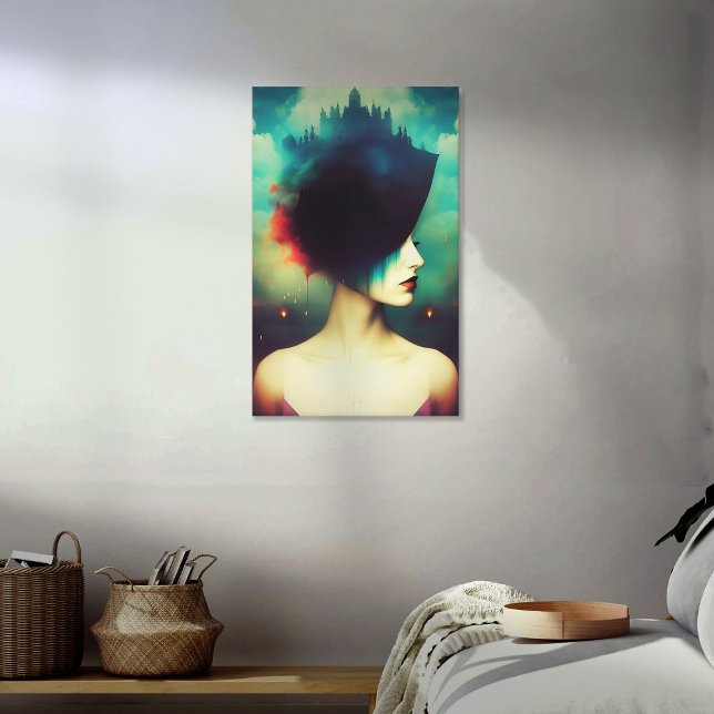 Toile La Dame du Château (Créateur téléchargé)