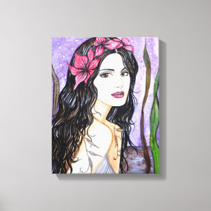 Toile La dame du lac Peinture de contes de fées