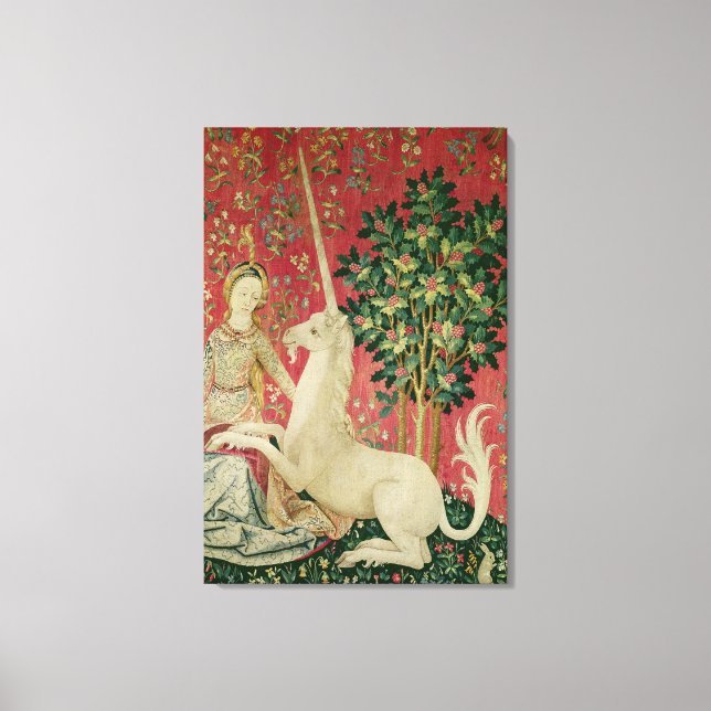 Toile La Dame et la licorne : 'Vue' (Recto)