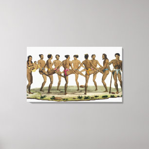 Toile La danse des insulaires de Caroline, plaquent 22