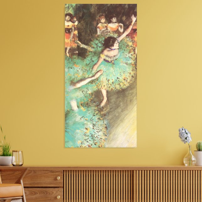 Toile La danseuse verte d'Edgar Degas, Ballet Vintage (Insitu(Salon))