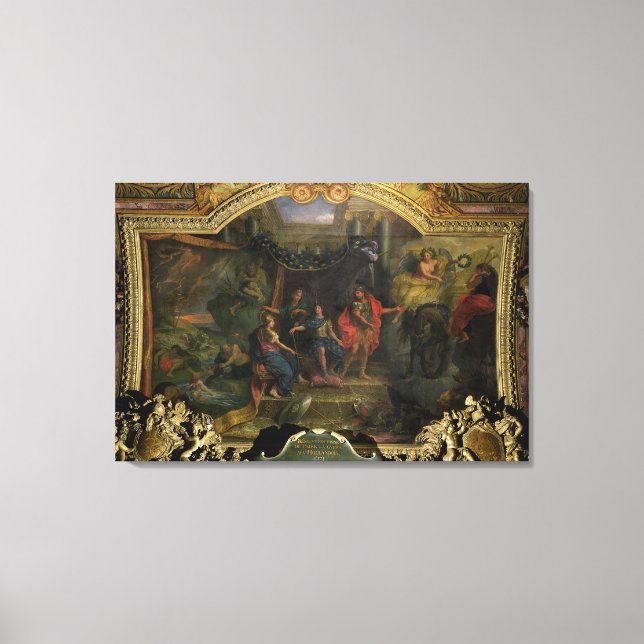 Toile La décision de faire la guerre aux Hollandais (Recto)