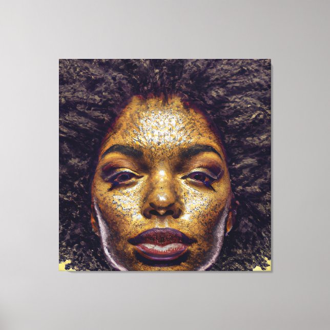 Toile La déesse de la Reine noire Sista Femmes Melanin S (Recto)