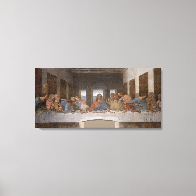 Toile La Dernière Cène de Léonard de Vinci (Recto)