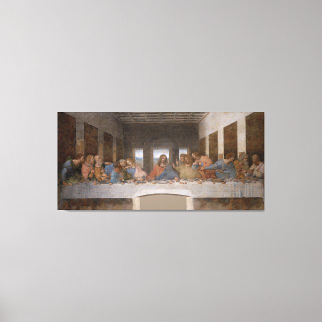 Toile La Dernière Cène de Léonard de Vinci (Recto)