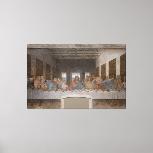 Toile La Dernière Cène / Última Cena par Leonardo da Vin (Recto)