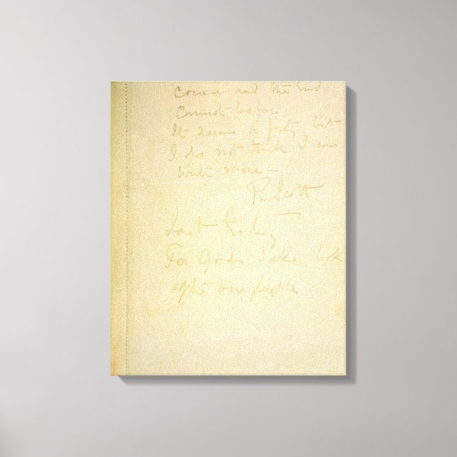 Toile La dernière page de son journal, Antarctique (Recto)