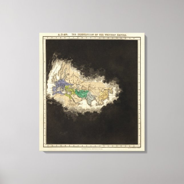 Toile La dissolution de l'Empire occidental 476 ap. (Recto)