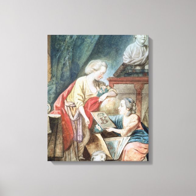 Toile La famille Necker en 1780 (Recto)