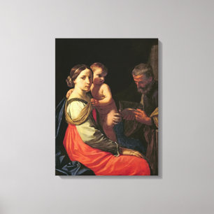 Toile La famille sainte (huile sur la toile) 2