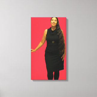 Toile La femme avec de longs cheveux