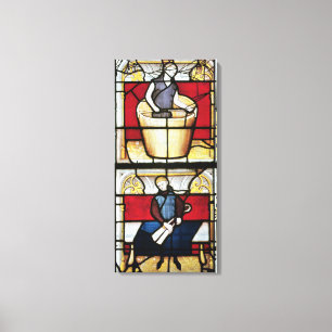 Toile La fenêtre du négociant de tissu