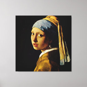 Toile La fille avec un turban/fille avec la boucle