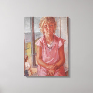 Toile La fille du pêcheur (par Kuzma Petrov-Vodkin)