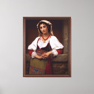 Toile La fille napolitaine par Hugues Merle