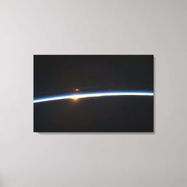 Toile La fine ligne de l'atmosphère terrestre (Recto)
