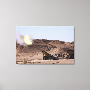 Toile La flamme et la fumée sortent du museau
