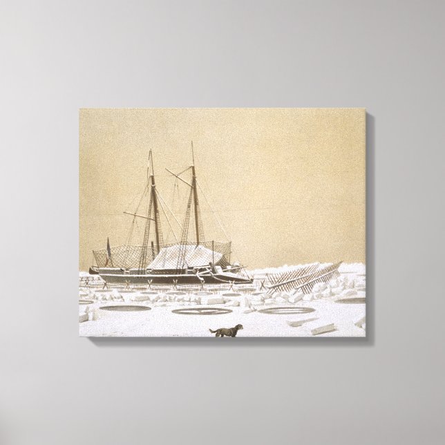 Toile La Flèche à Kil-Bouroun envahie par la glace, des  (Recto)