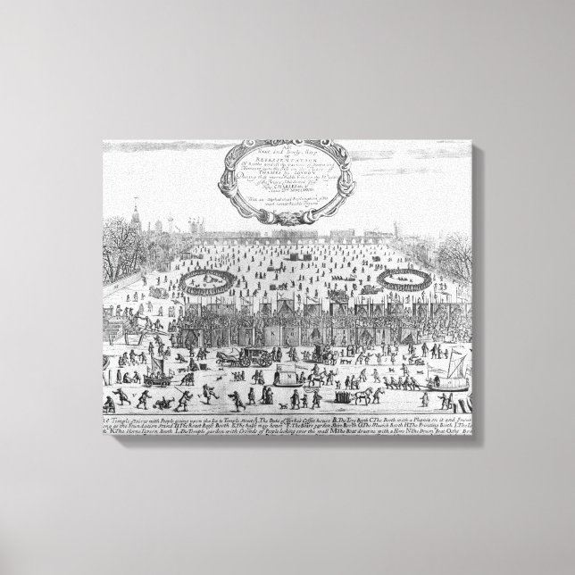 Toile La Foire du Frost de l'hiver de la Tamise (Recto)